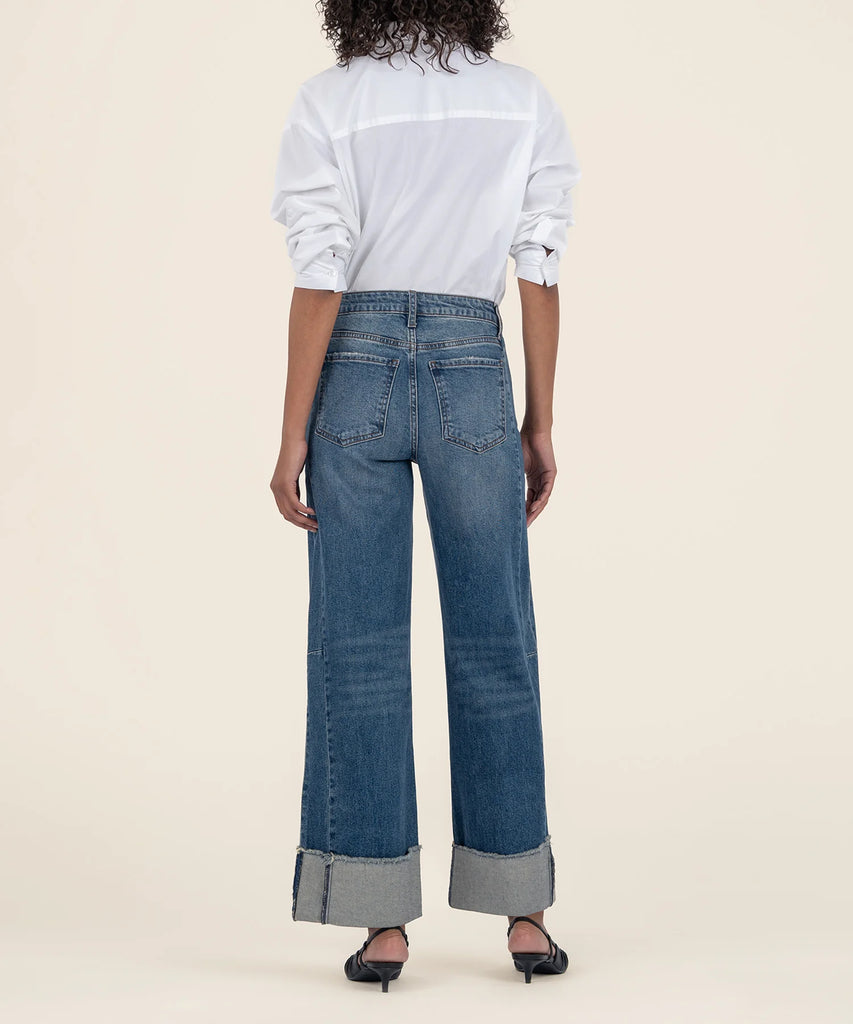 KUT | Meg Roll Up Wide Leg