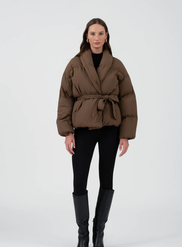 Tie Puffer Jacket